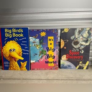 Collectible Vintage Giant Books. Approx 16x24 Board Books Filled with Fun!